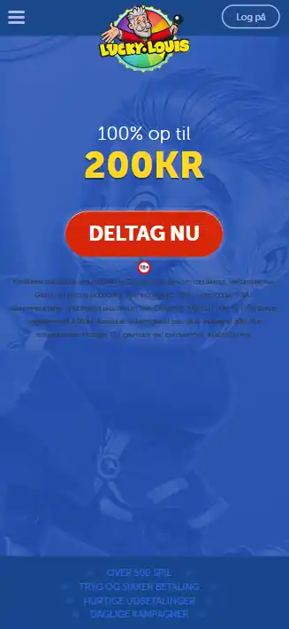 LuckyLouis danske mobilside eller officielle app-sektion